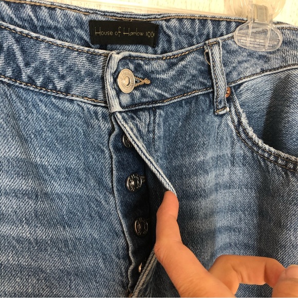 House Of Harlow 1960 Super High Rise Straight Jeans 31 - Picture 5 of 6